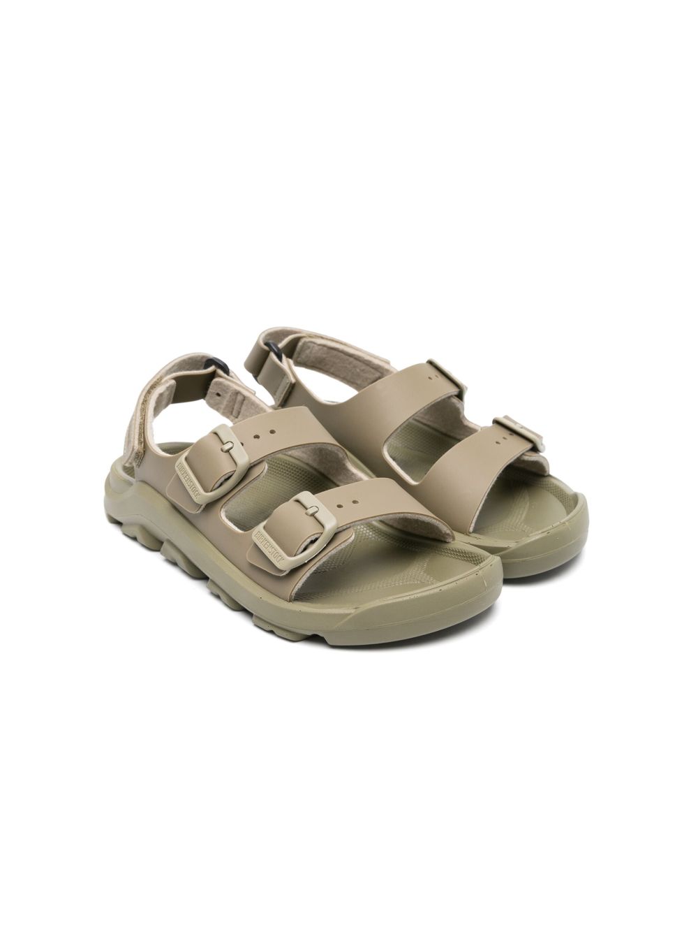 Birkenstock Kids Mogami 魔术贴凉鞋 - 绿色