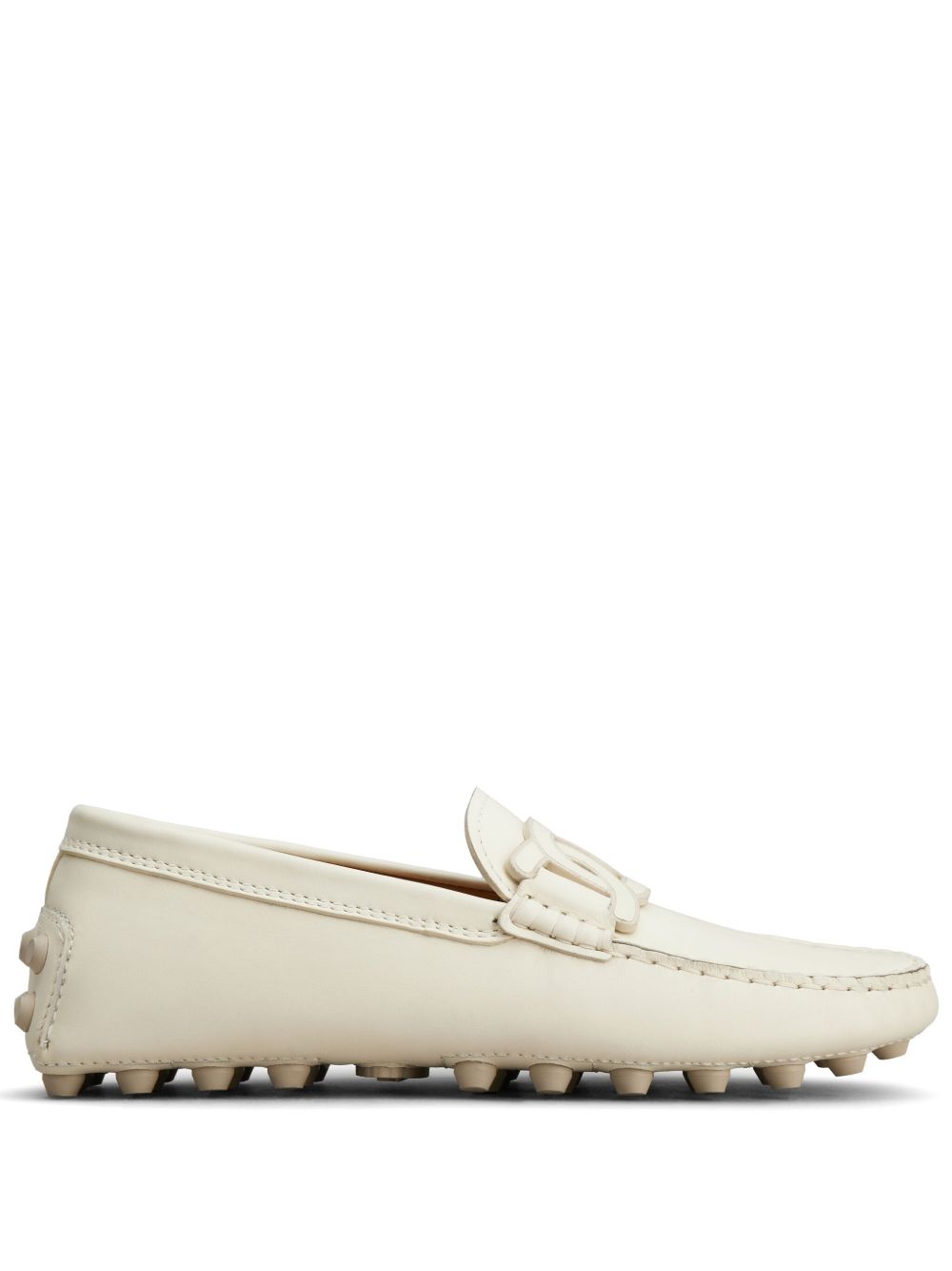 Tod's Gommino 搭链图案乐福鞋 - 白色