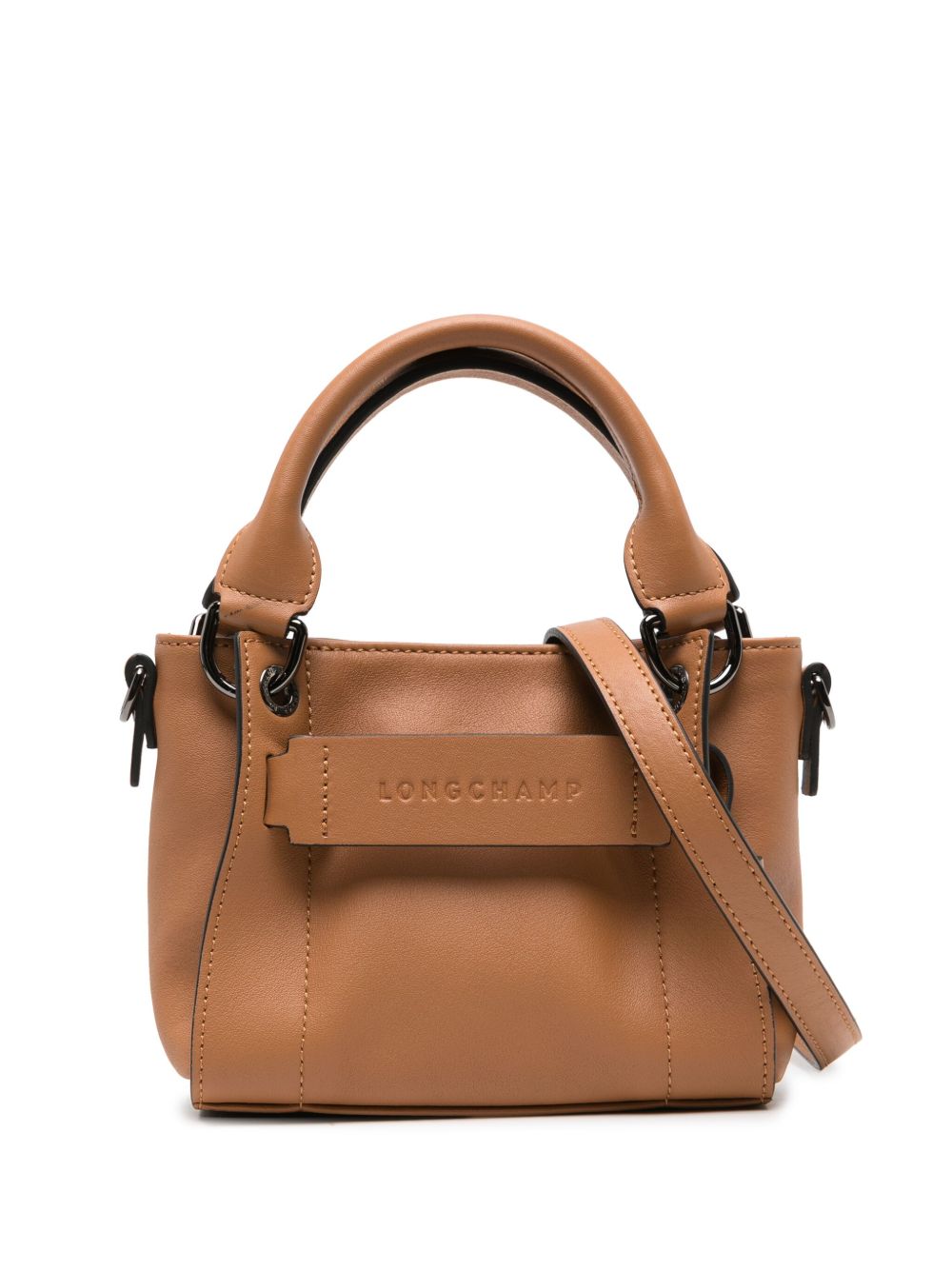 Longchamp 3D 迷你托特包 - 褐色
