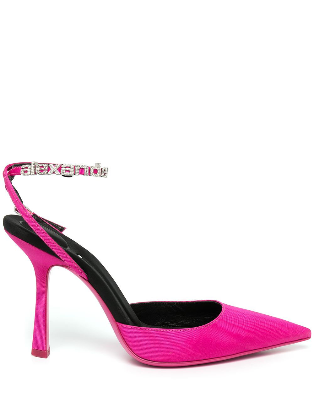 Alexander Wang Delphine logo袢带高跟鞋 - 粉色