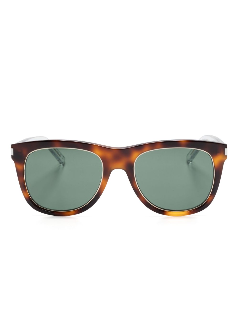 Saint Laurent Eyewear 方框太阳眼镜 - 褐色
