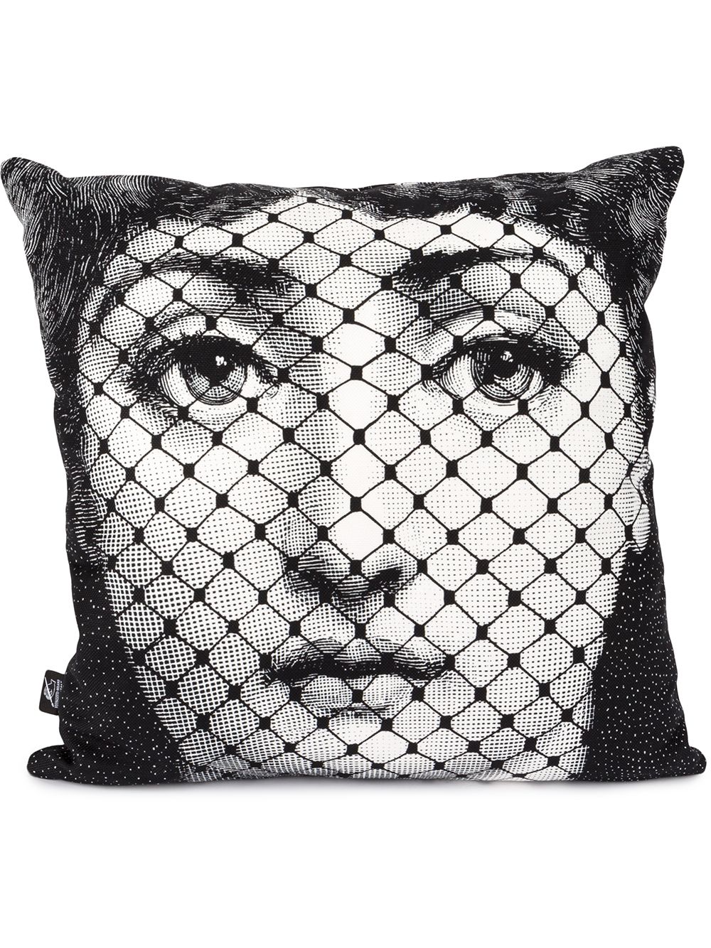 Fornasetti Burlesque photograph-print pillow - 黑色