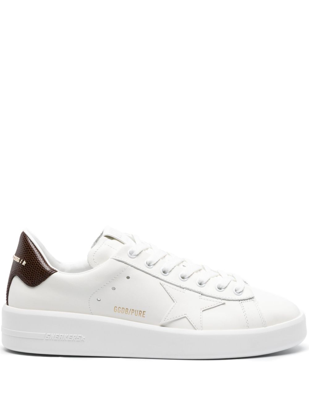 Golden Goose Purestar 皮质运动鞋 - 白色