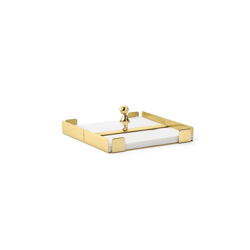 Ghidini 1961 Omini - The Walkman Napkins Tray Polished Brass