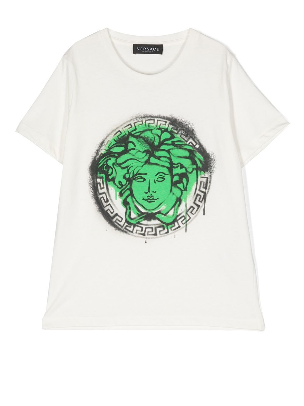Versace Kids Medusa Head 图案T恤 - 白色
