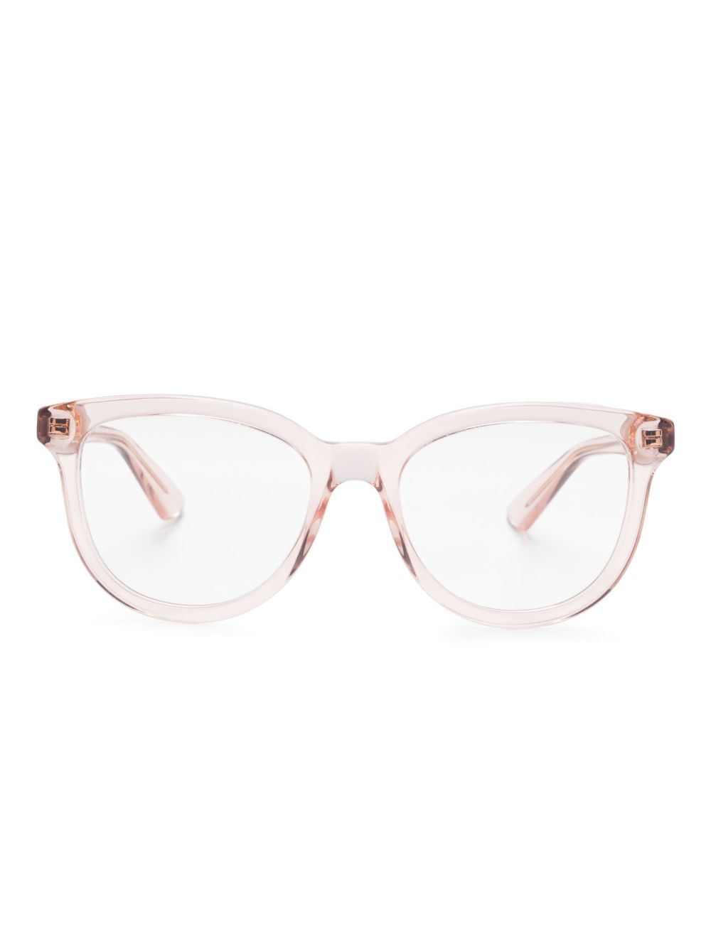 Gucci Eyewear 透明镜框眼镜 - 粉色