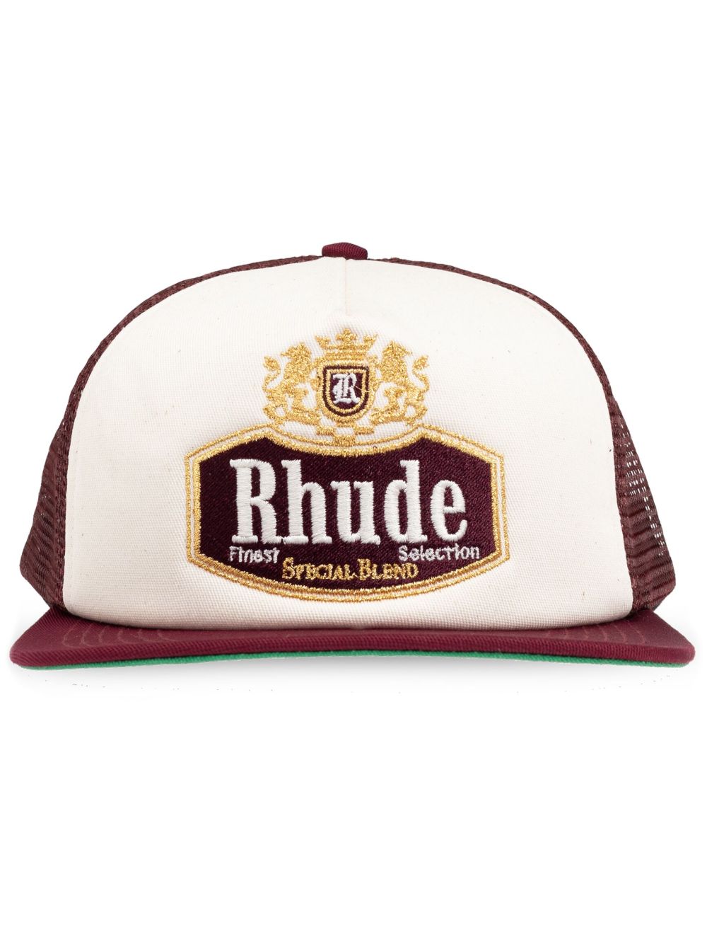 RHUDE 刺绣logo棒球帽 - 白色
