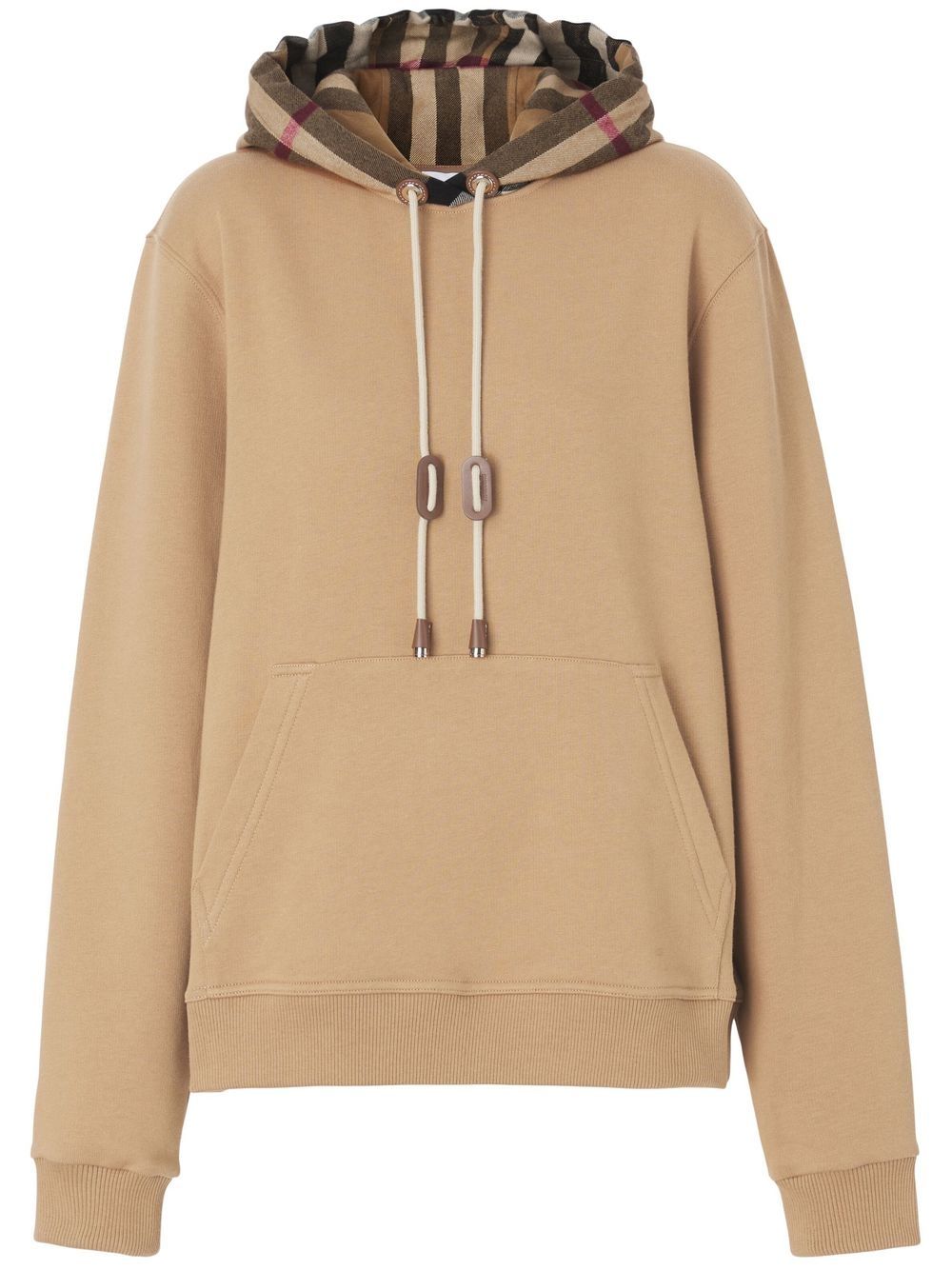 Burberry 格纹超大款连帽衫 - 中性色
