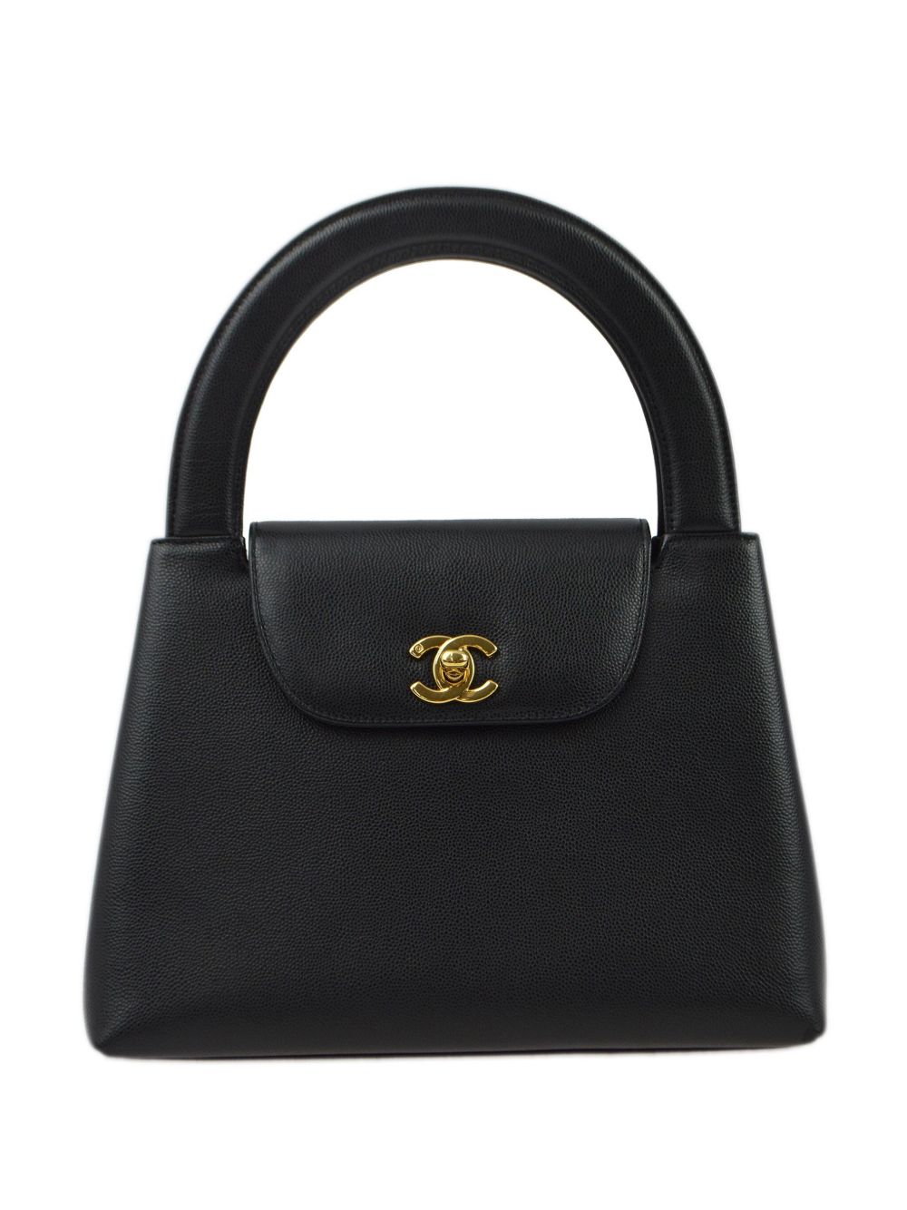 CHANEL Pre-Owned CC 手提包（1990-2000年代典藏款） - 黑色