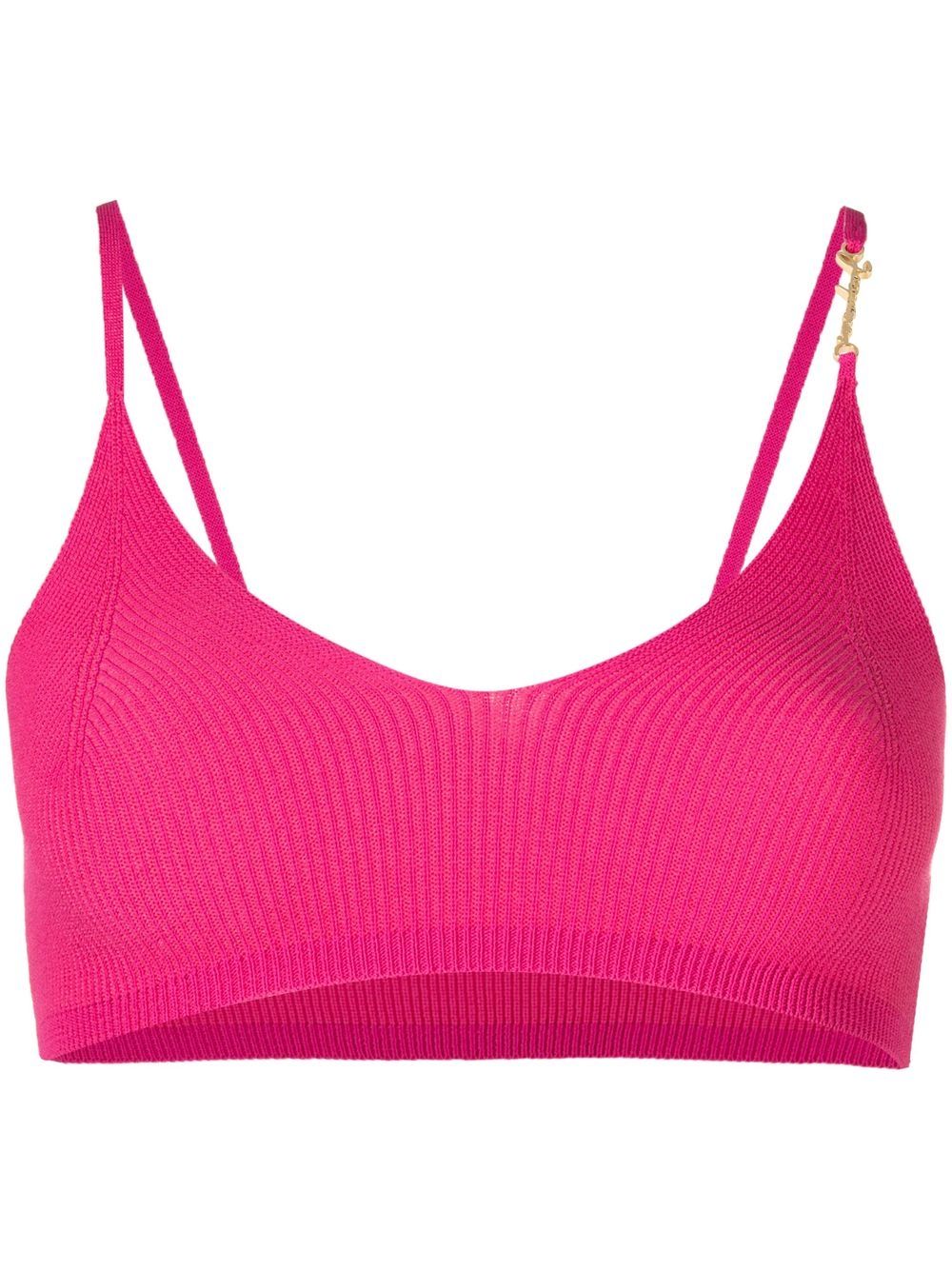 Jacquemus Le Bandeau Pralu 针织文胸 - 粉色