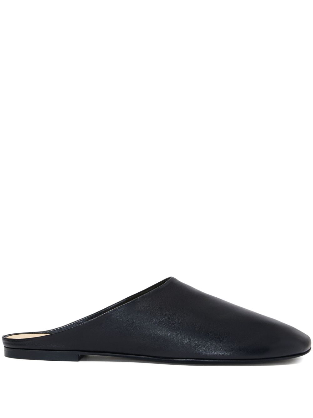 Proenza Schouler Glove 皮质拖鞋 - 黑色