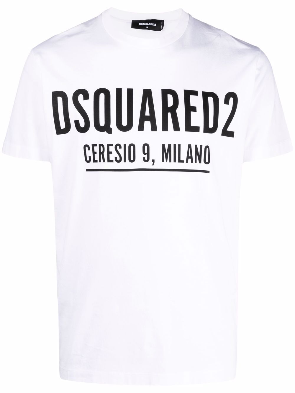 DSQUARED2 D2次方 logo印花短袖T恤 - 白色