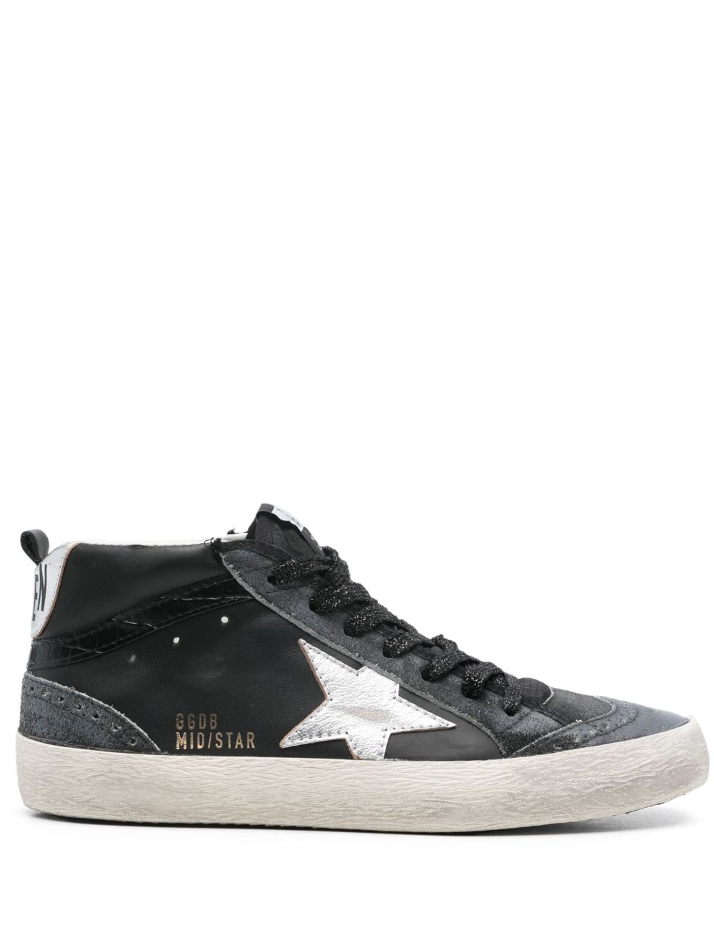 Golden Goose Mid Star Classic 运动鞋 - 黑色