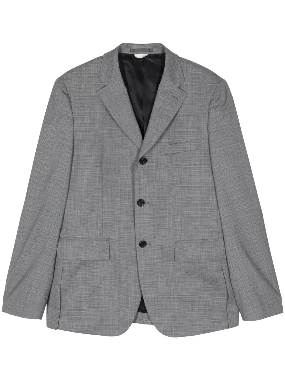 Comme des Garçons Homme Deux 单排扣牛仔西装夹克 - 灰色