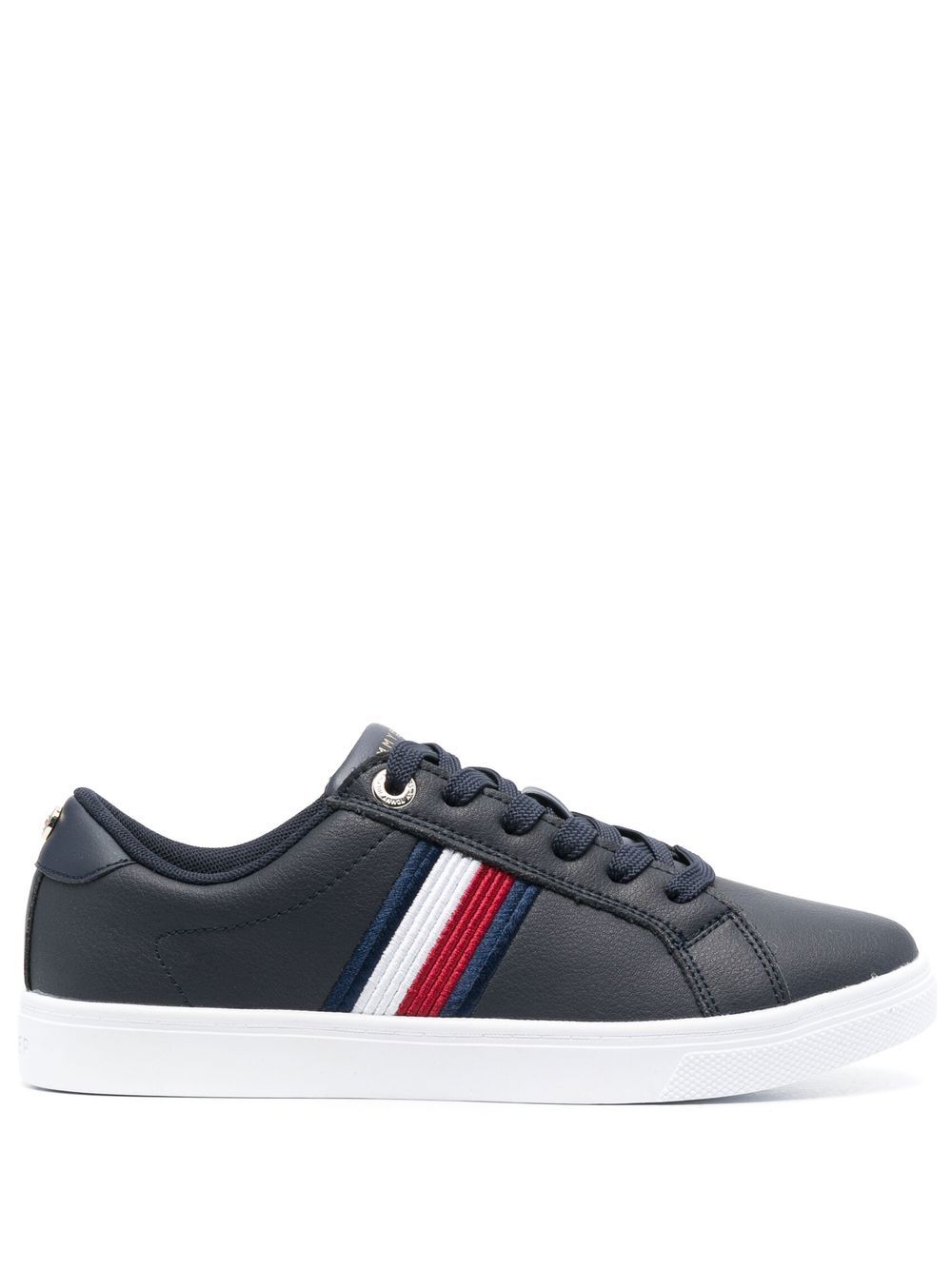 Tommy Hilfiger Essential Stripes 系带运动鞋 - 蓝色