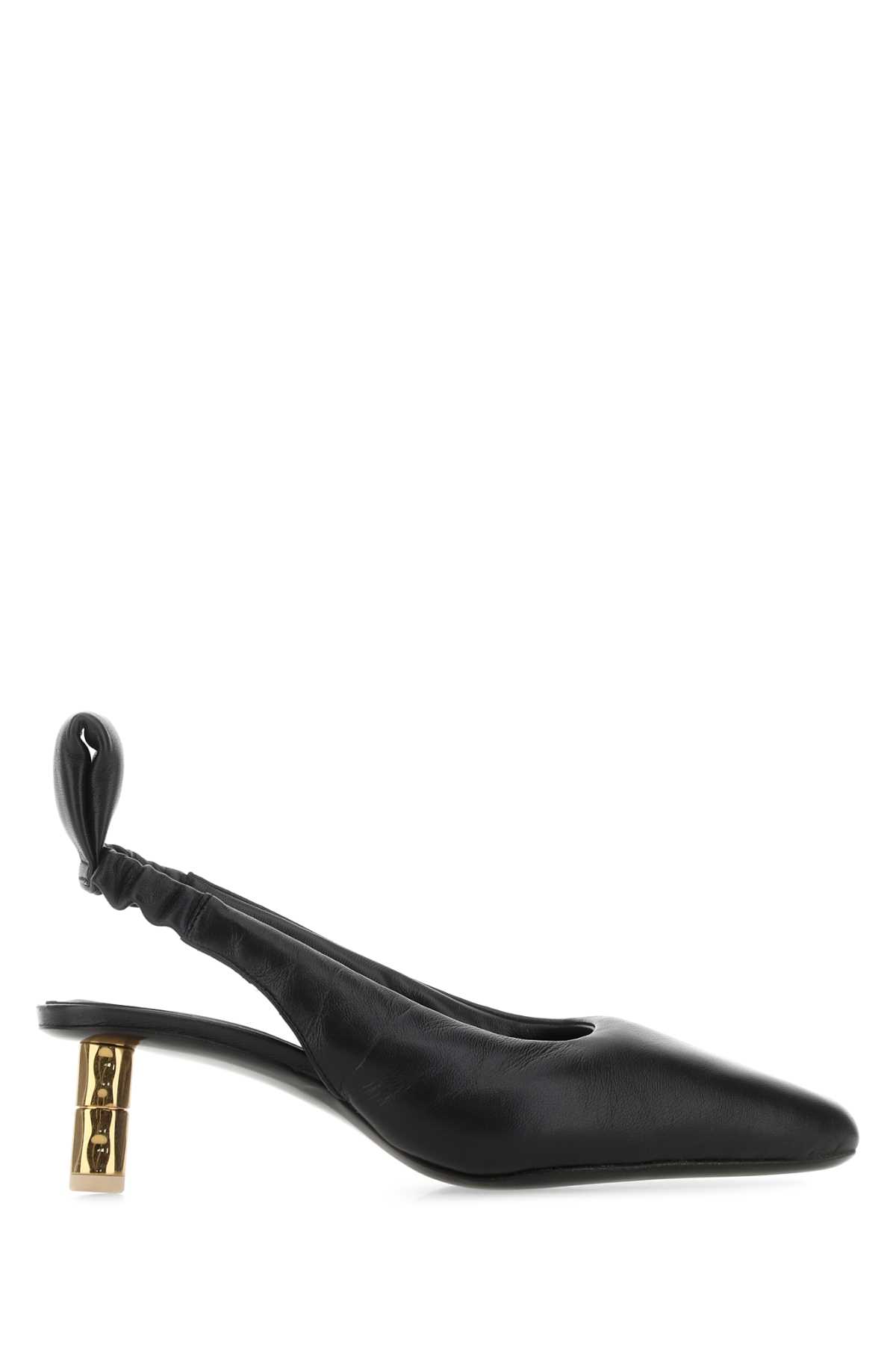 BOYY Black Nappa Leather Puffy Pumps