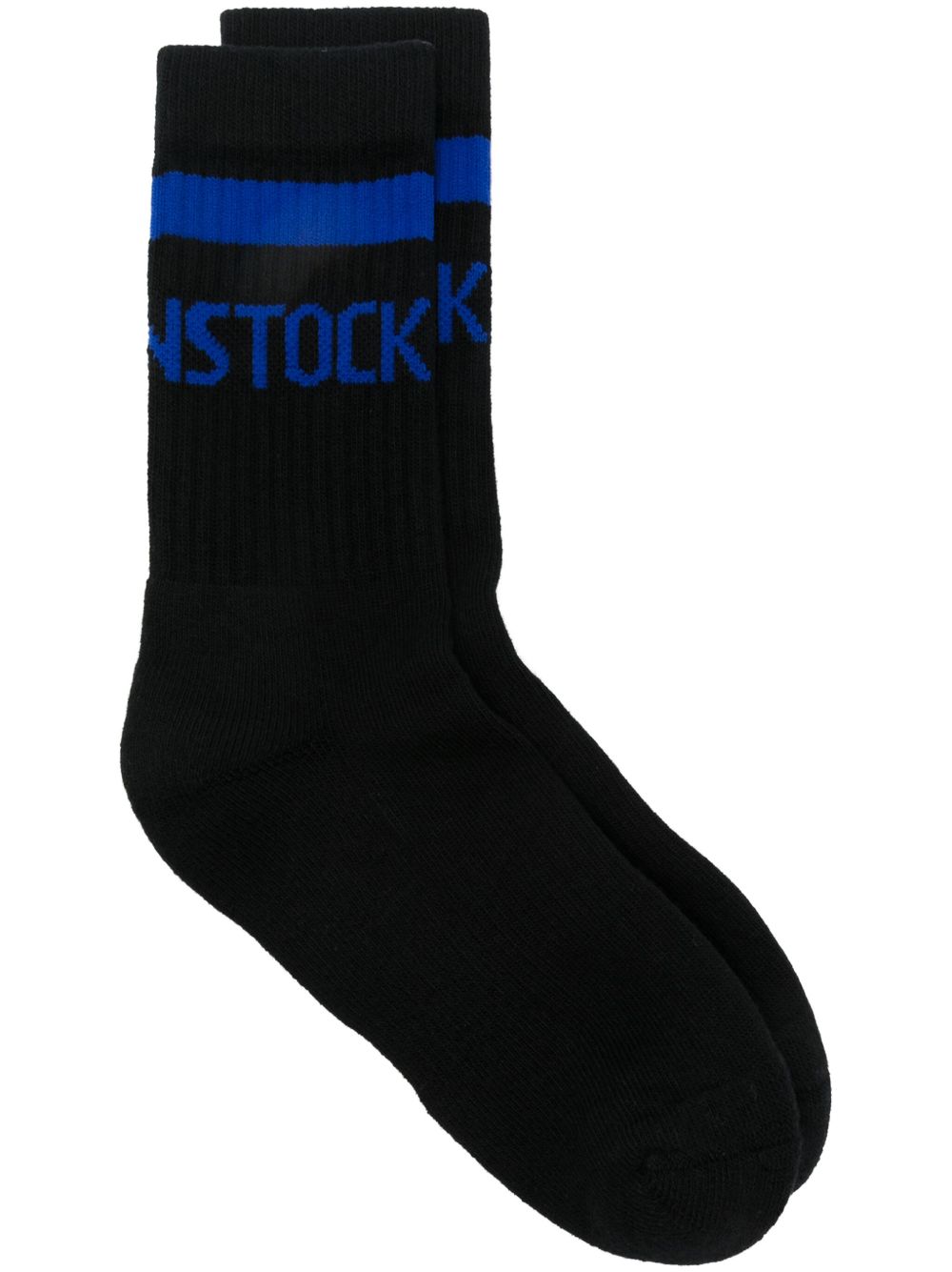 Birkenstock logo提花针织袜 - 黑色