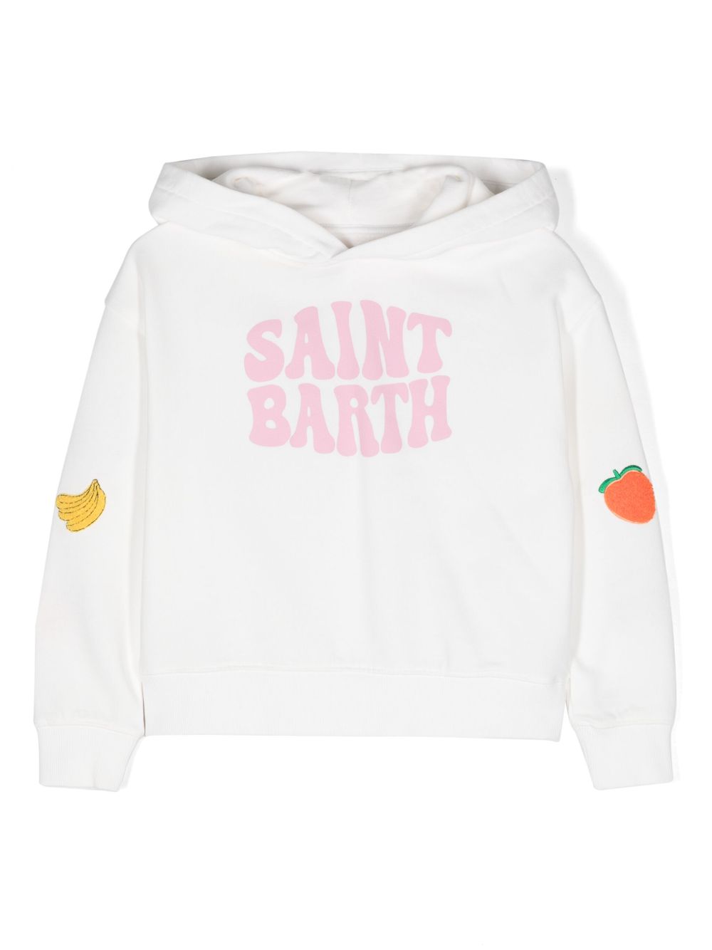 MC2 Saint Barth Kids logo印花棉连帽衫 - 中性色
