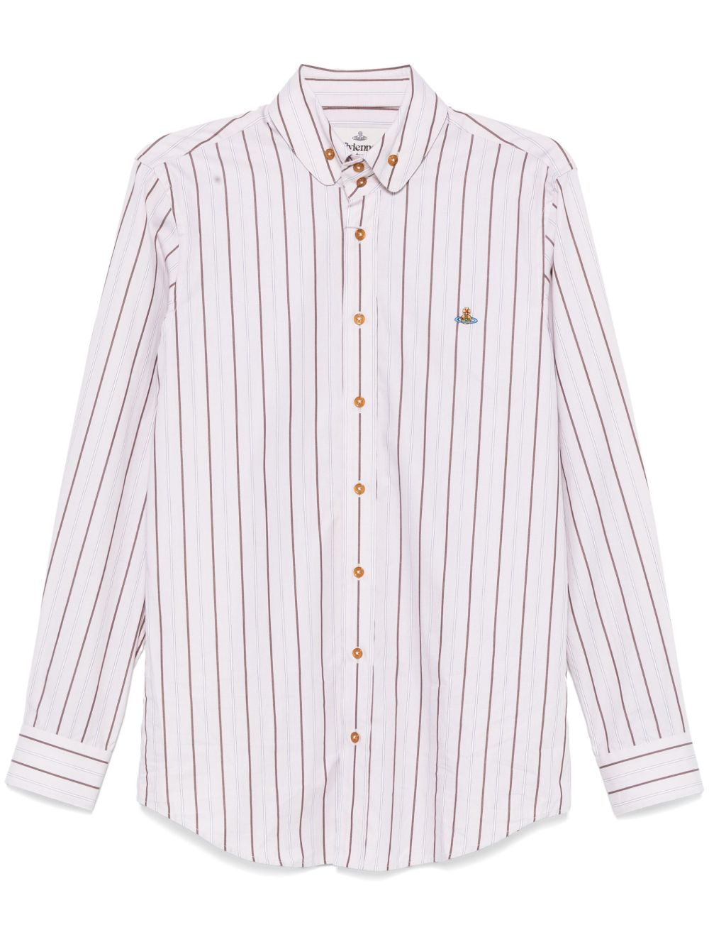 Vivienne Westwood Two Button Krall 衬衫 - 褐色