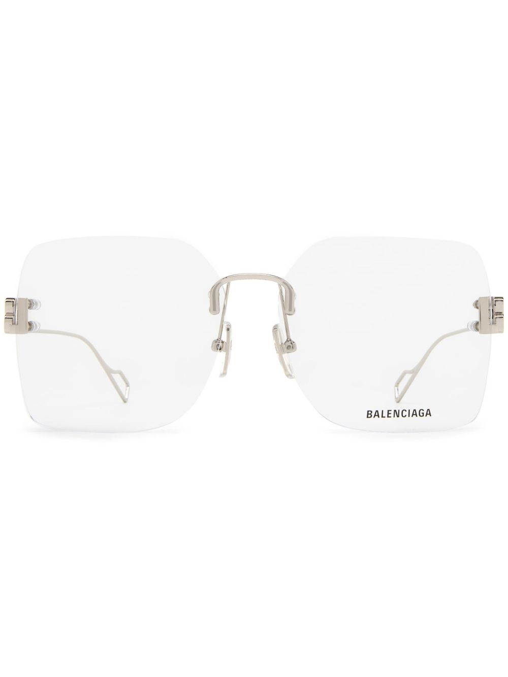 Balenciaga Eyewear 巴黎世家 BB 无框设计眼镜 - 银色