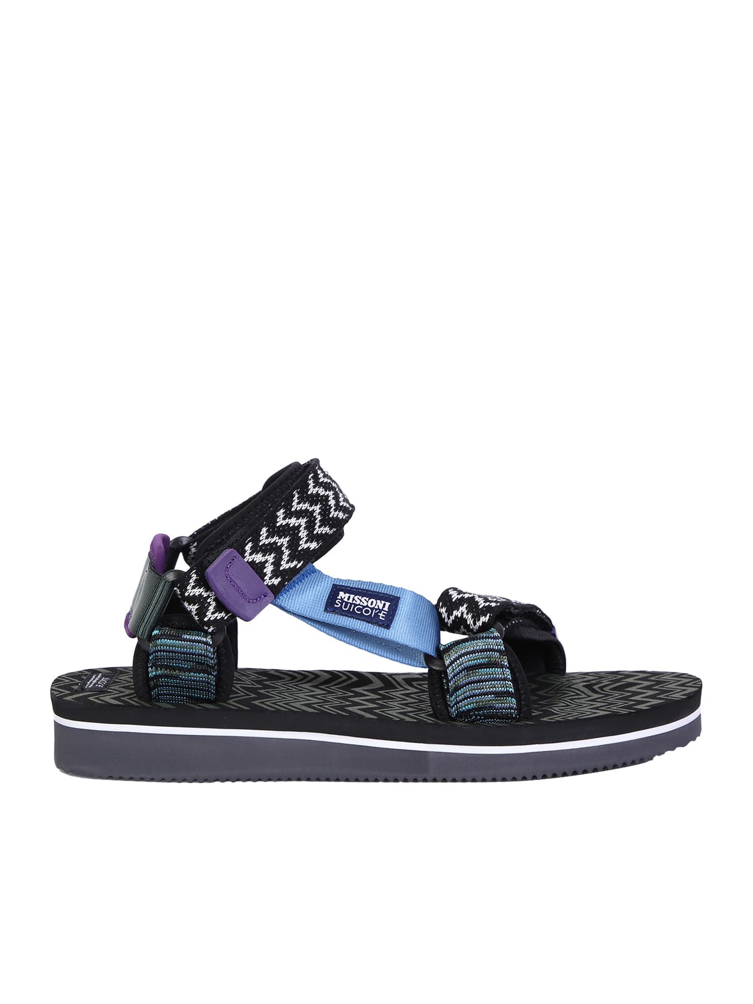 SUICOKE x Missoni 联名Depa-msn-var1 黑色凉鞋