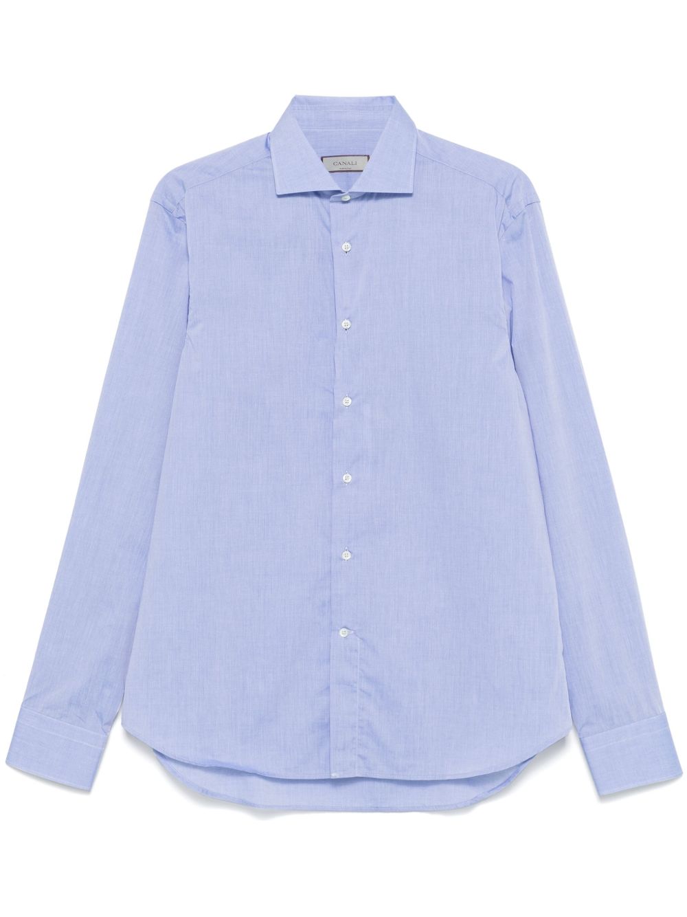 Canali 混色效果衬衫 - 蓝色