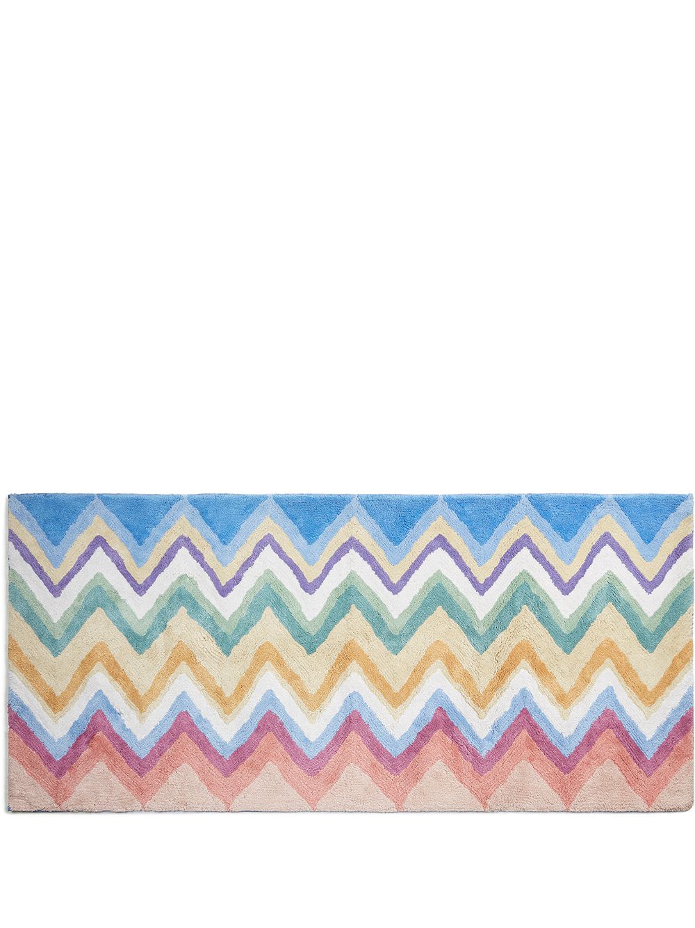 Missoni Home Amone Z字形图案印花浴室地垫 - 中性色
