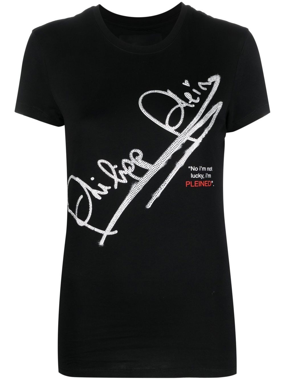 Philipp Plein SS Signature 棉T恤 - 黑色