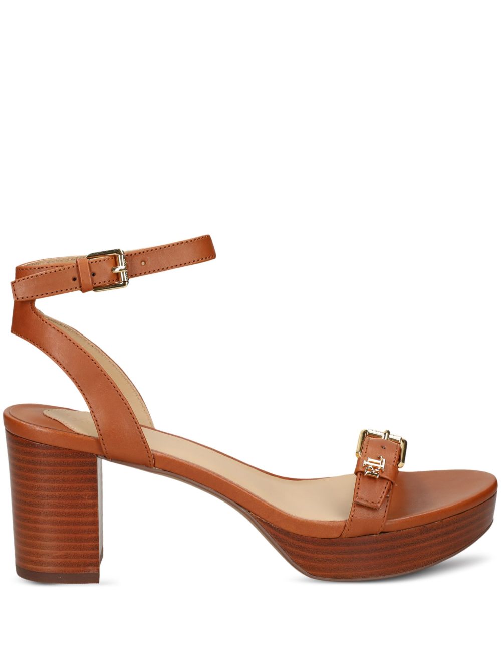 Lauren Ralph Lauren Melissah 低跟凉鞋（5厘米） - 褐色