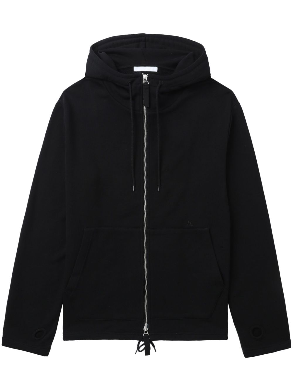 Helmut Lang 长袖棉连帽衫 - 黑色