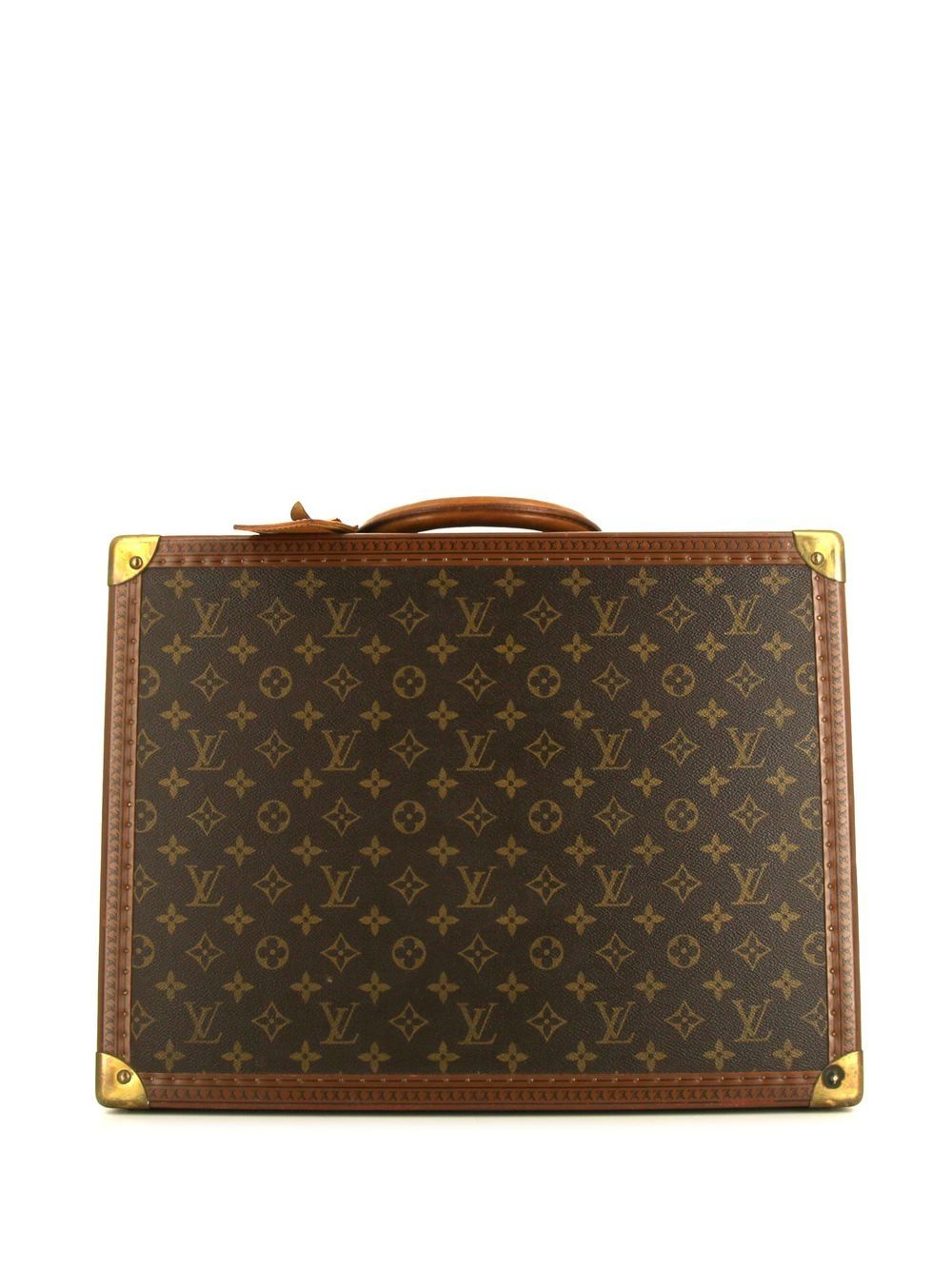 Louis Vuitton Pre-Owned Cotteville 经典logo行李箱（典藏款） - 褐色