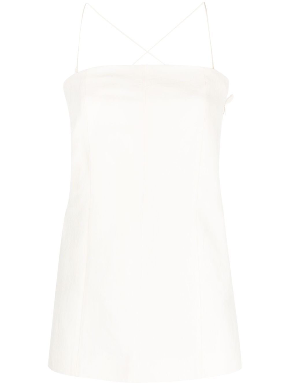 Helmut Lang Slip 拉链方领坦克背心 - 中性色