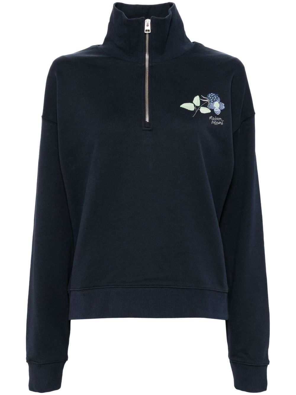 Maison Kitsuné Strawberry Leaf 卫衣 - 蓝色
