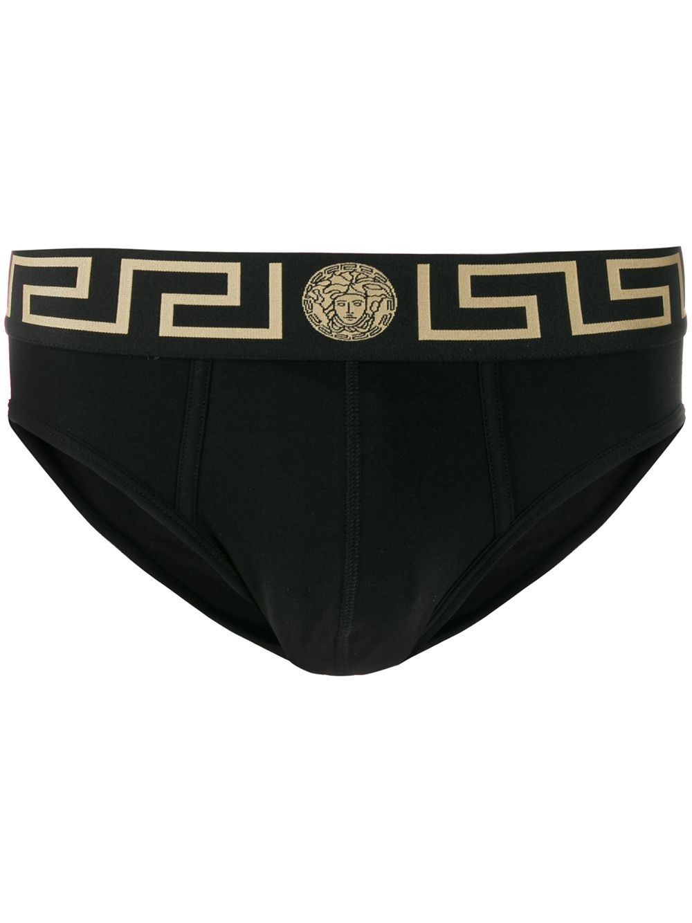 Versace Greca Border 三角内裤 - 黑色