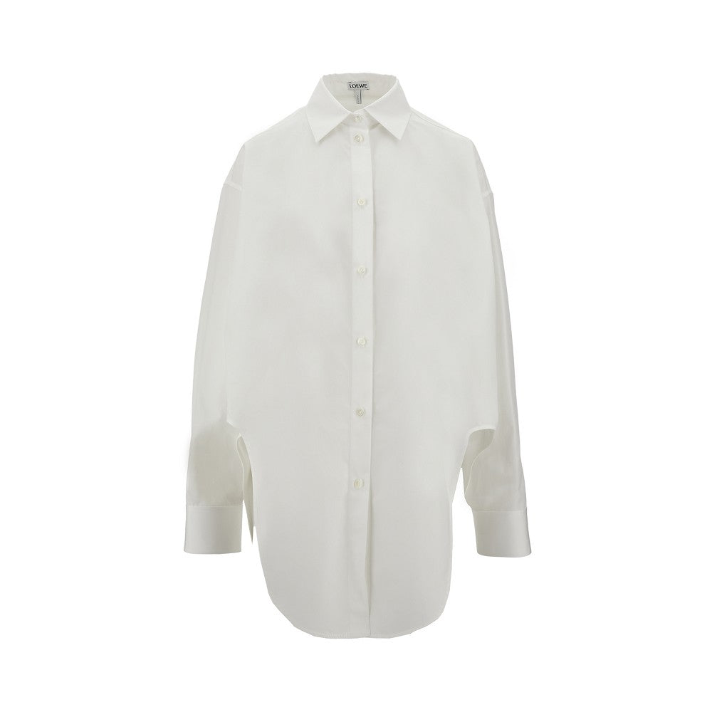 LOEWE Oversized shirt with rounded splits Woman 38