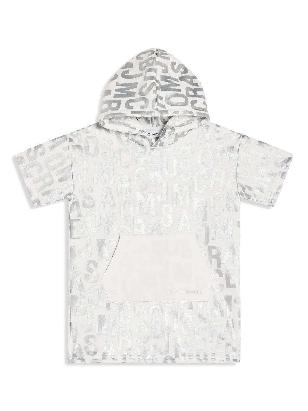 Marc Jacobs Kids 金属感logo印花棉连衣裙 - 中性色