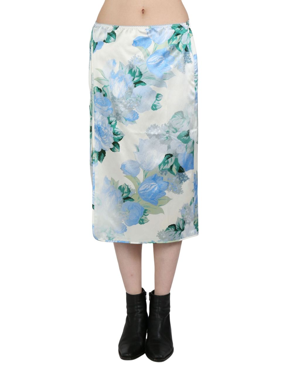 MERYLL ROGGE floral-print midi skirt - 蓝色