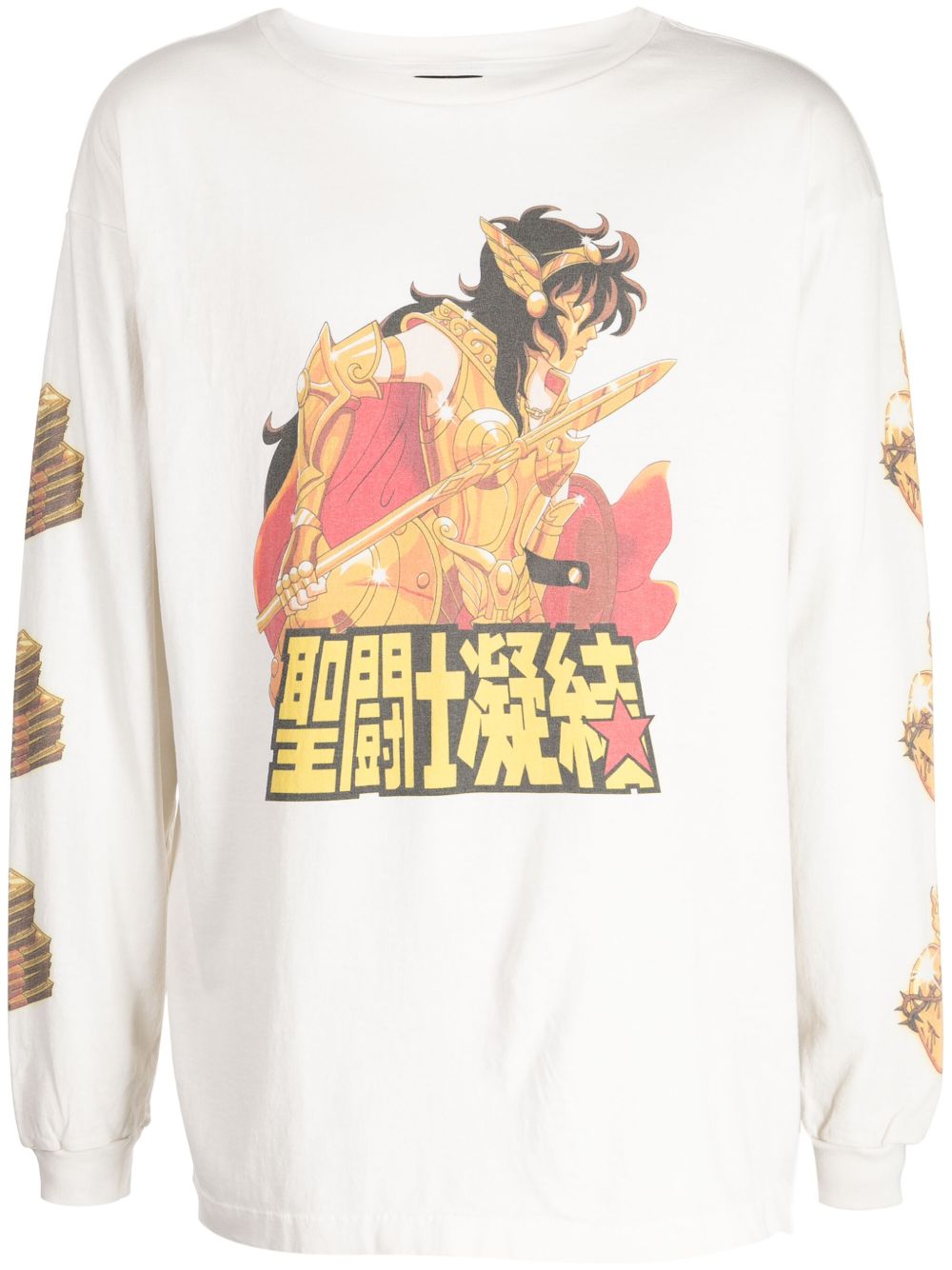 SAINT MXXXXXX x CLOT 图案印花棉T恤 - 白色
