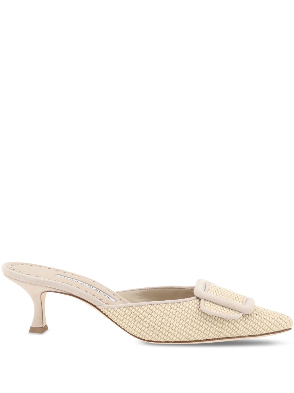 Manolo Blahnik Maysalebi 低跟鞋（5厘米） - 中性色