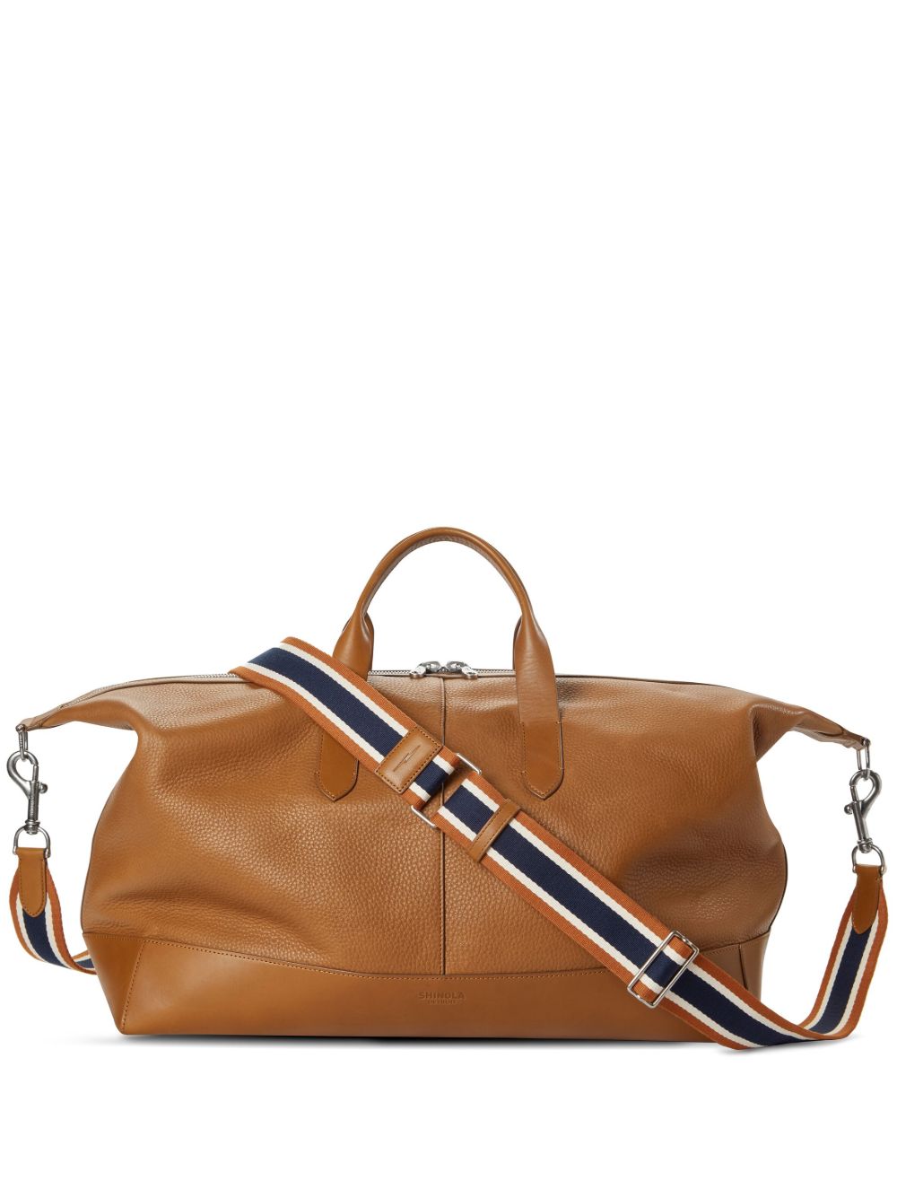 Shinola Canfield Classic 纹理皮质旅行包 - 褐色