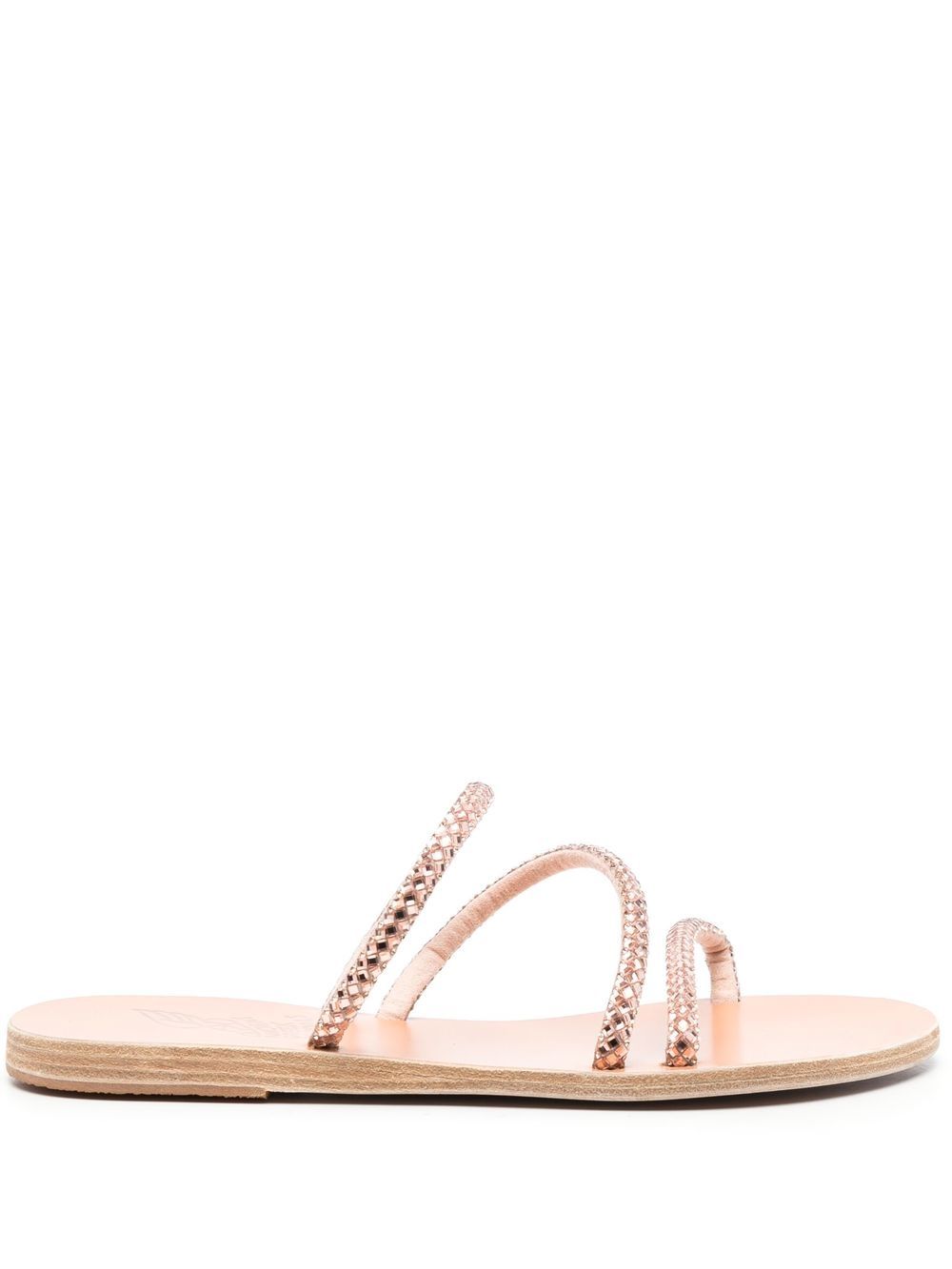 Ancient Greek Sandals Polytimi 晶饰凉鞋 - 粉色