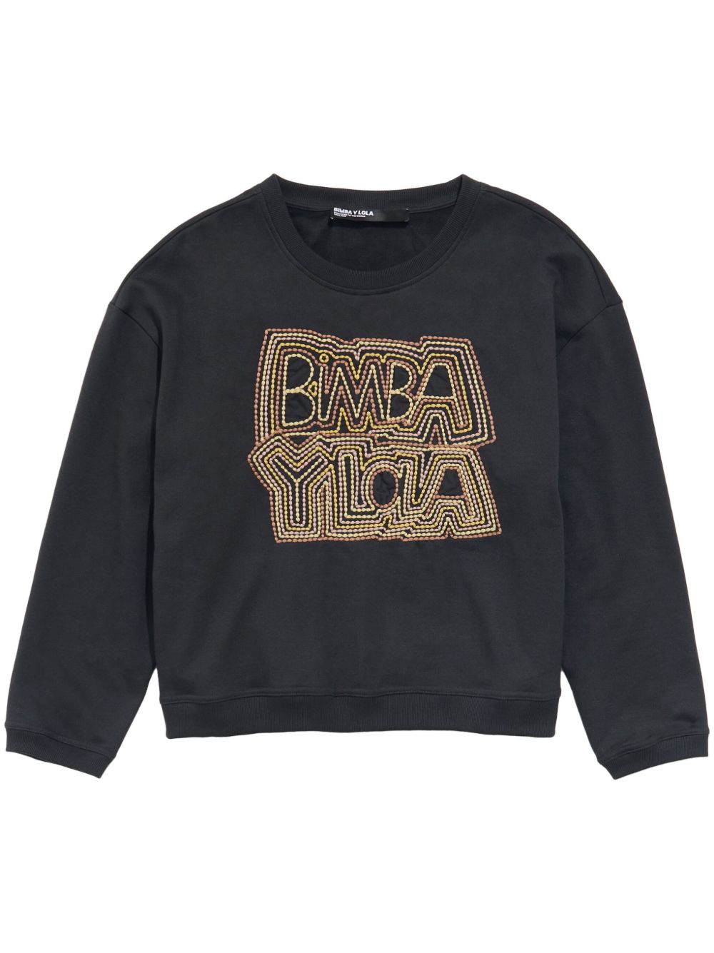 Bimba y Lola logo刺绣卫衣 - 黑色