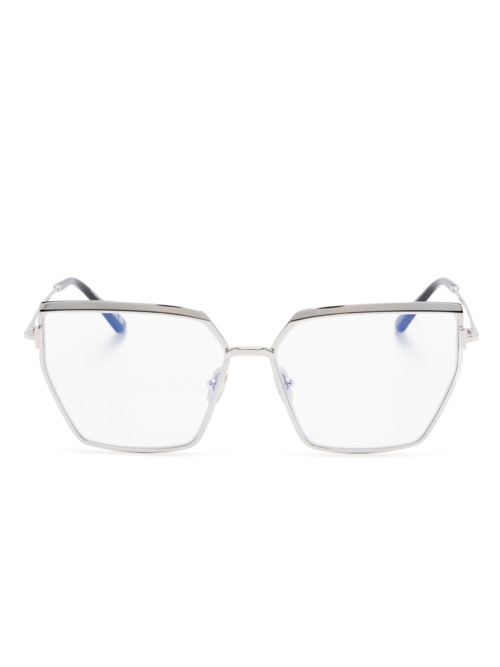 TOM FORD Eyewear 几何形框眼镜 - 银色