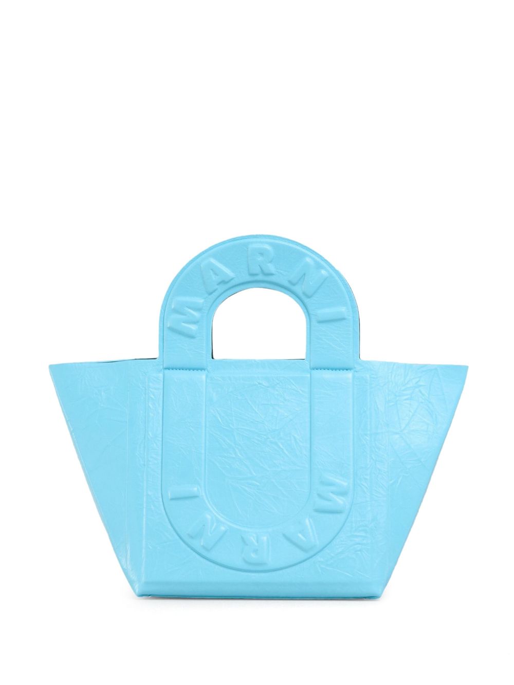 Marni Sweedy 中号皮质托特包 - 蓝色