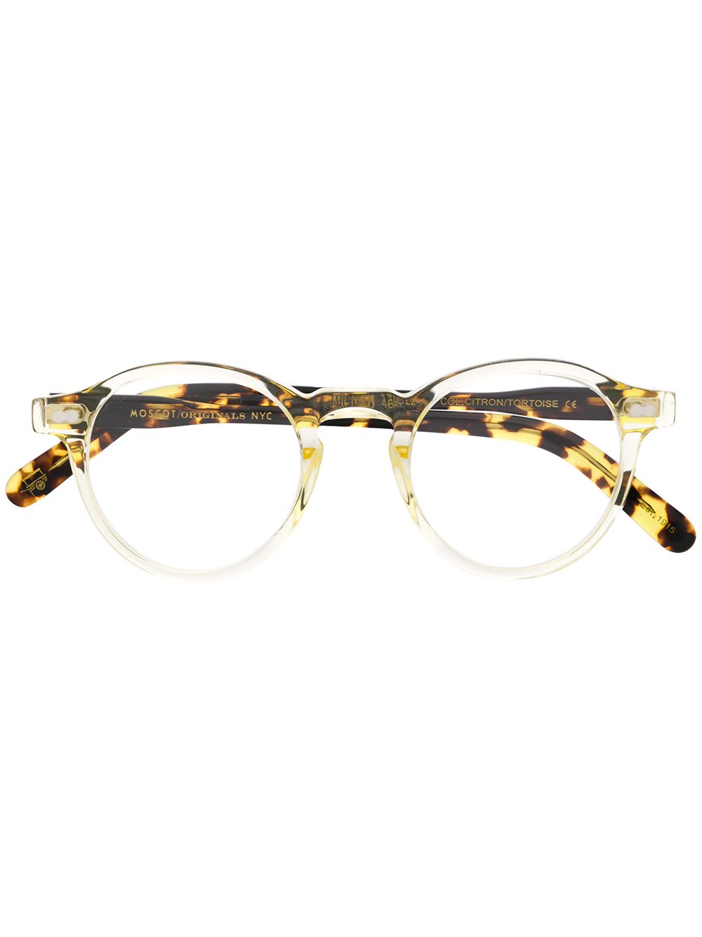 Moscot Miltzen圆框眼镜 - 黄色