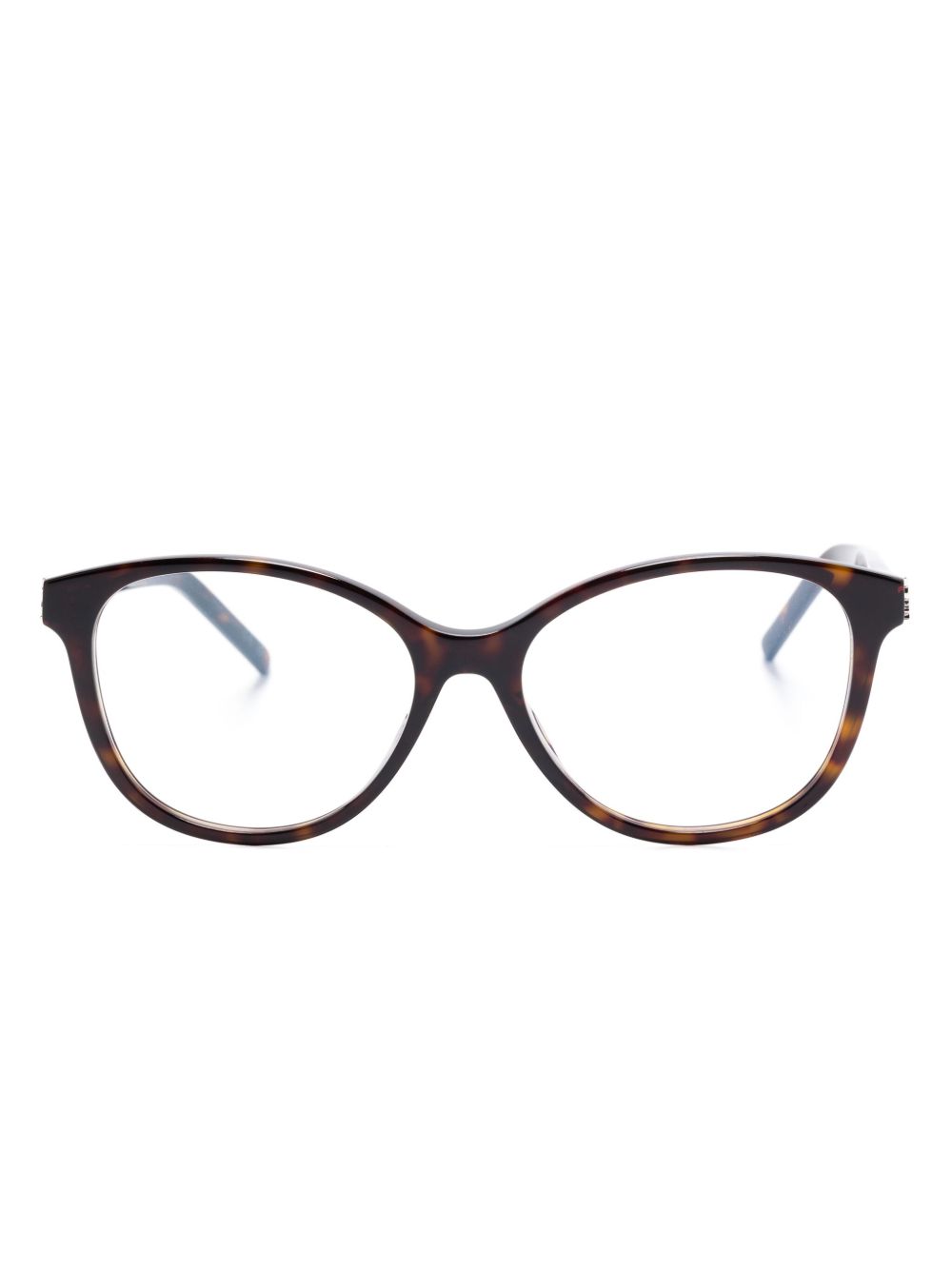 Saint Laurent Eyewear 猫眼框眼镜 - 褐色