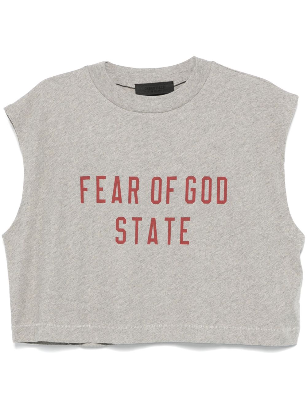 FEAR OF GOD ESSENTIALS logo印花T恤 - 灰色