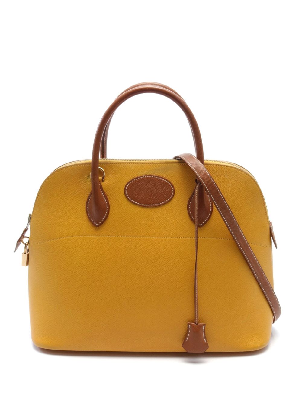 Hermès Pre-Owned Bolide 37 两用手提包（1994年典藏款） - 黄色