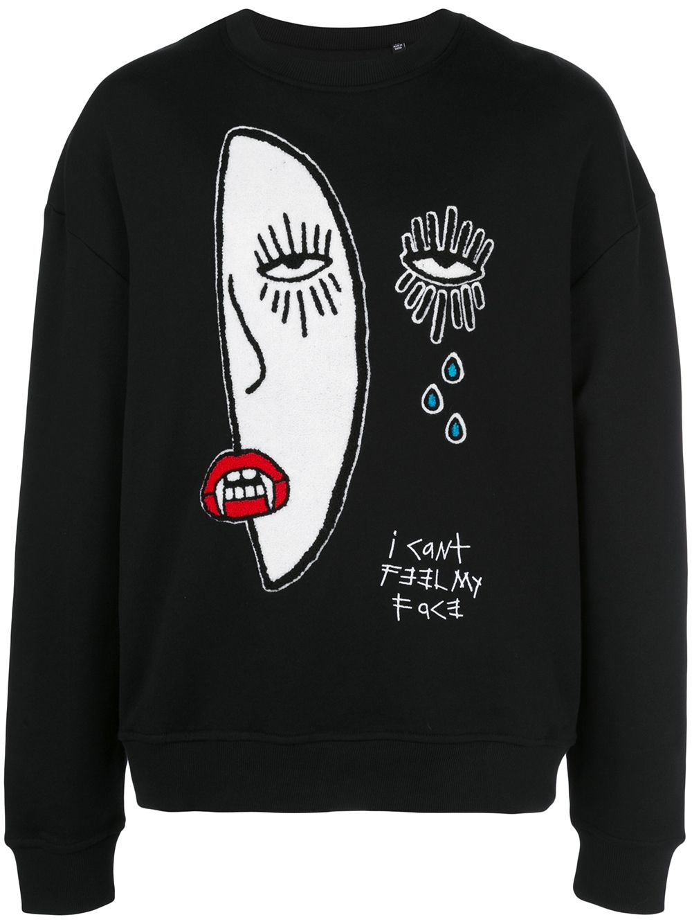 Haculla I cant feel my face 印花套头衫 - 黑色