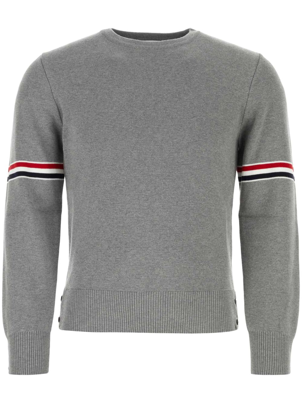 Thom Browne Milano 针织圆领毛衣 - 灰色